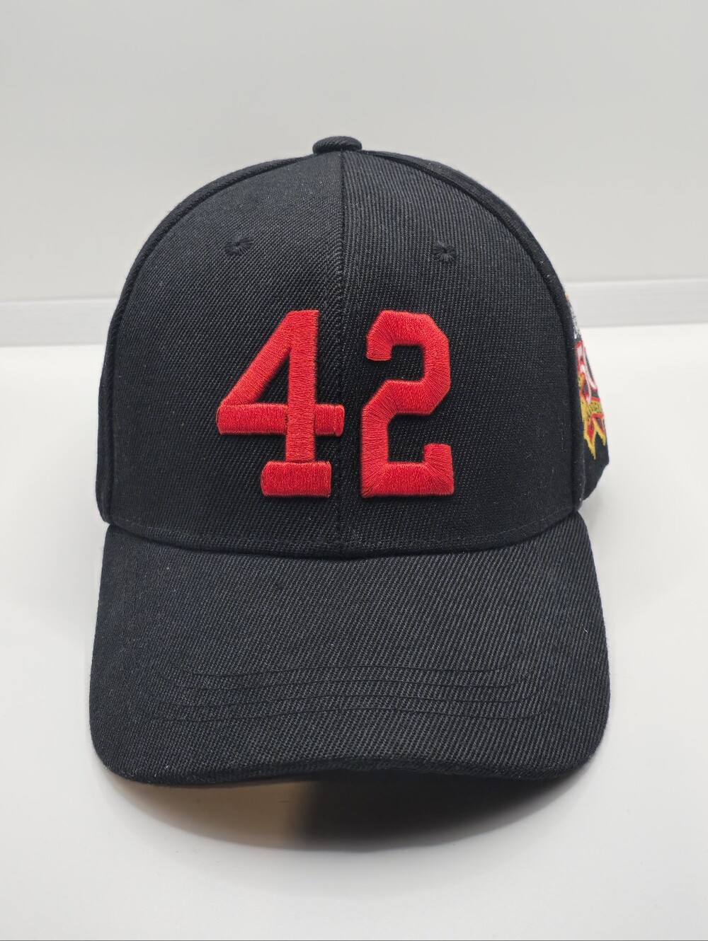 Men'S 42 Embroidered Five-Panel Baseball Cap Outdoor Adjustable Fashion Casual